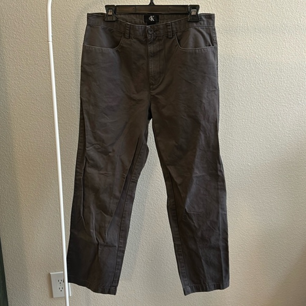 Calvin Klein Grey Taupe Pants sz 32 x 30